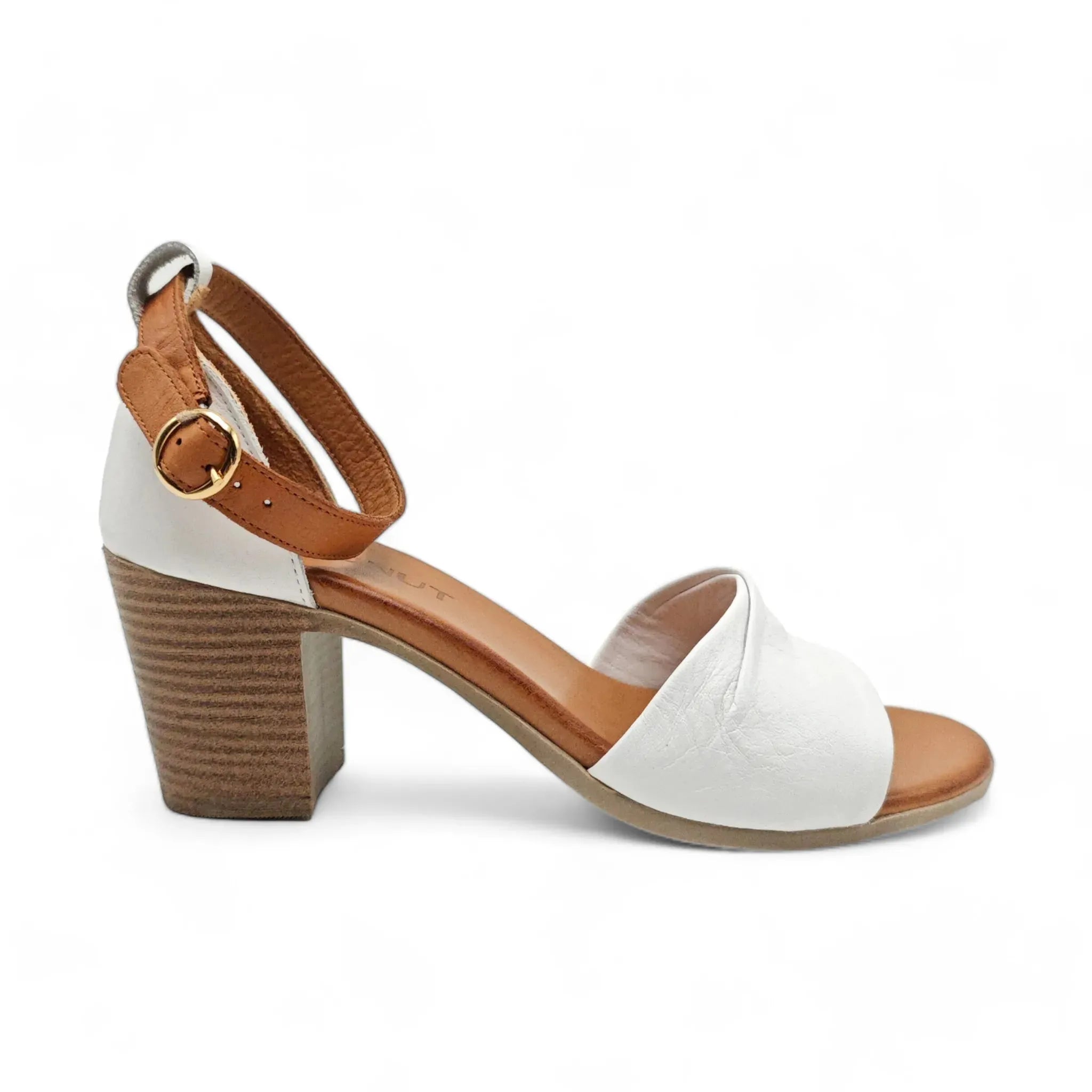 Coconut sandale sa slingback zglobnim remenom na blok štiklu 0177