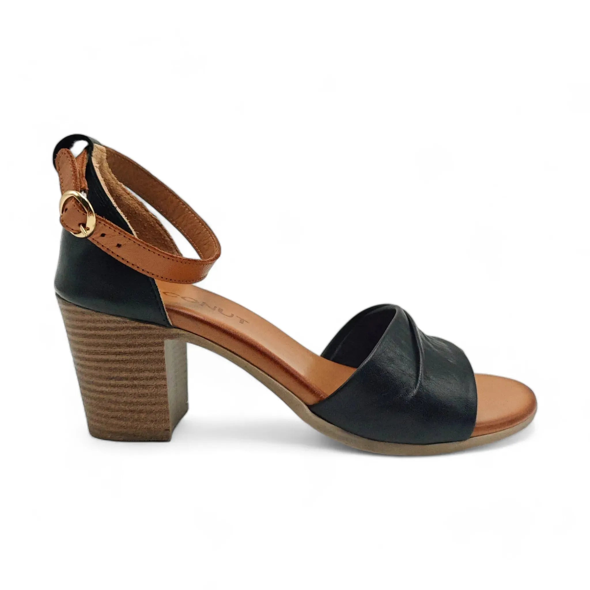 Coconut sandale sa slingback zglobnim remenom na blok štiklu 0177