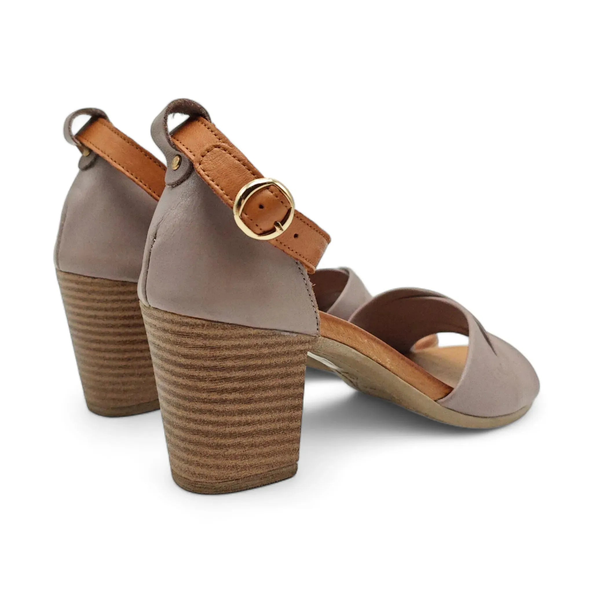 Coconut sandale sa slingback zglobnim remenom na blok štiklu 0177